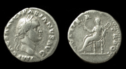 Vespasian, Denarius, Pax Reverse, Early Flavian Issue!